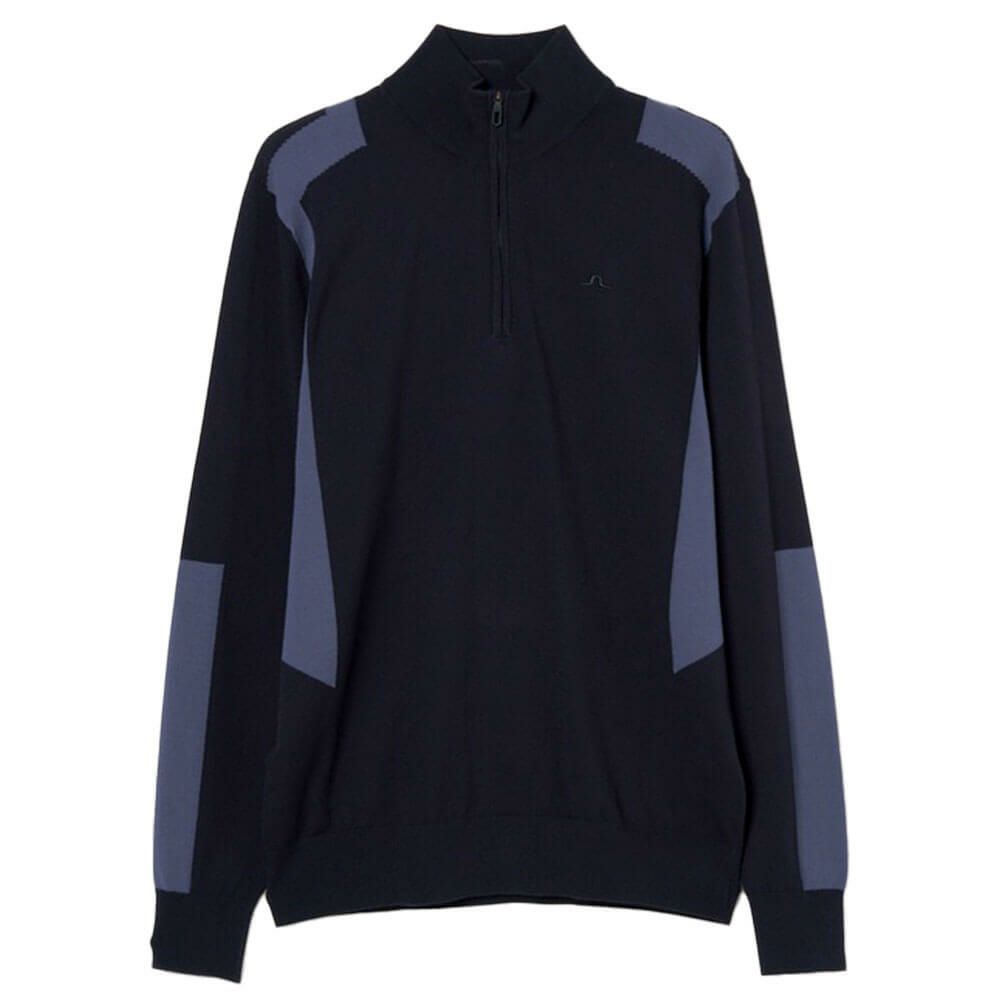 Jリンドバーグ J.LINDEBERG　メンズ ケンドリック 長袖 ニット ハーフジップ セーター 071-14915 098 ネイビー　2025年モデル ネイビー 詳細5