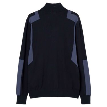 Jリンドバーグ J.LINDEBERG　メンズ ケンドリック 長袖 ニット ハーフジップ セーター 071-14915 098 ネイビー　2025年モデル ネイビー 詳細6