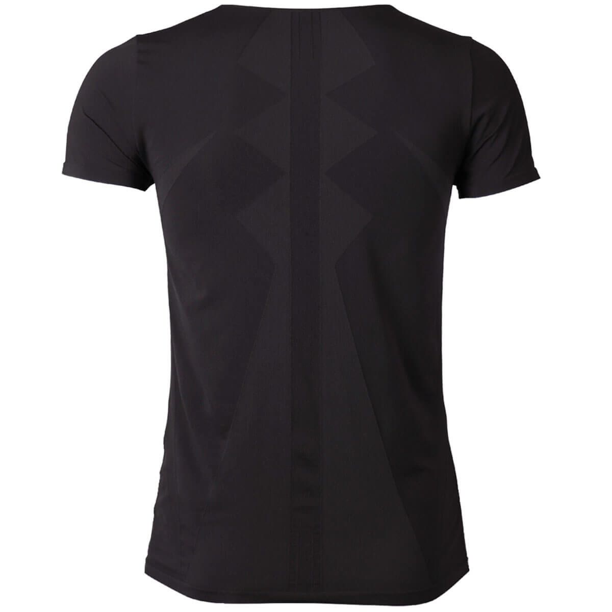 デリットテック DERIT TECH　メンズ 機能性インナーウェア クルーネック 半袖 シャツ ブラック ブラック 詳細2