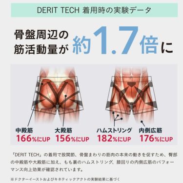 デリットテック DERIT TECH　メンズ 機能性パンツ ボクサータイプ グレー グレー 詳細5