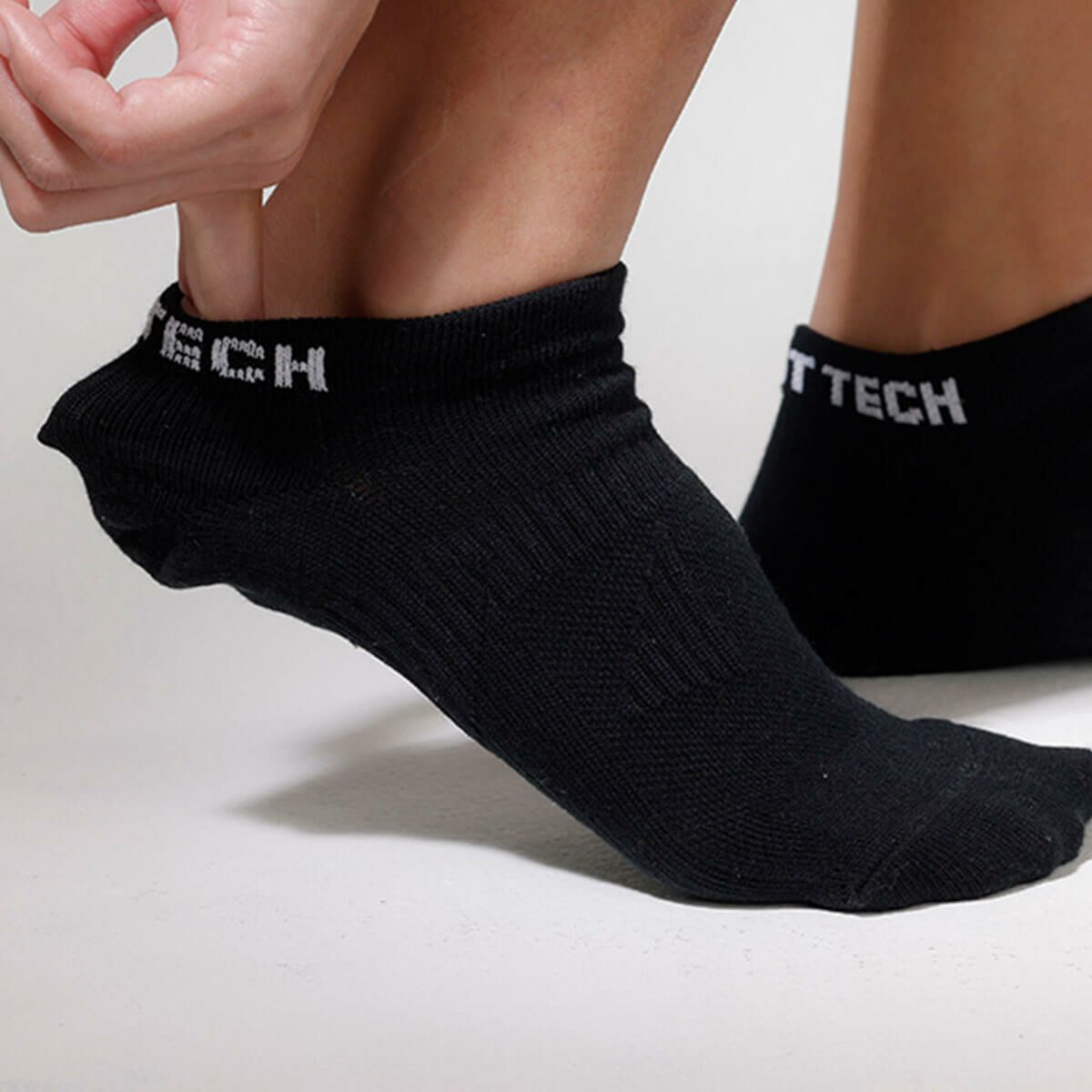 デリットテック DERIT TECH　バランス アンクルソックス ブラック ブラック 詳細3