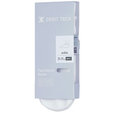 デリットテック DERIT TECH　バランス アンクルソックス ホワイト ホワイト 詳細3