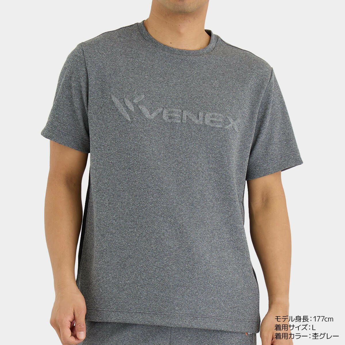 VENEX ベネクス メンズ リカバリームーヴ エンボスロゴTシャツ詳細6