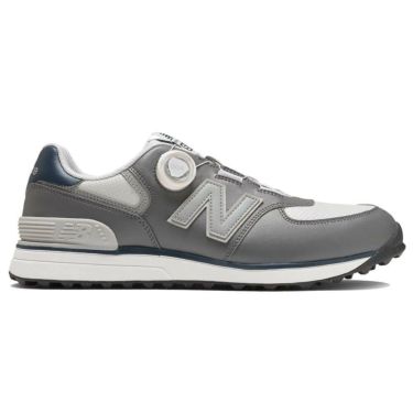 ニューバランスゴルフ　574 SL BOA 574 v4 スパイクレス ゴルフシューズ UG574BJ4 GREY/NAVY GREY/NAVY