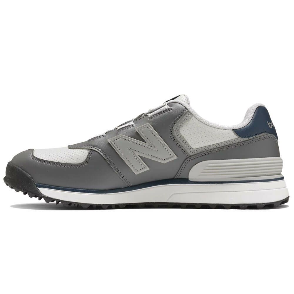 ニューバランスゴルフ　574 SL BOA 574 v4 スパイクレス ゴルフシューズ UG574BJ4 GREY/NAVY GREY/NAVY 詳細1