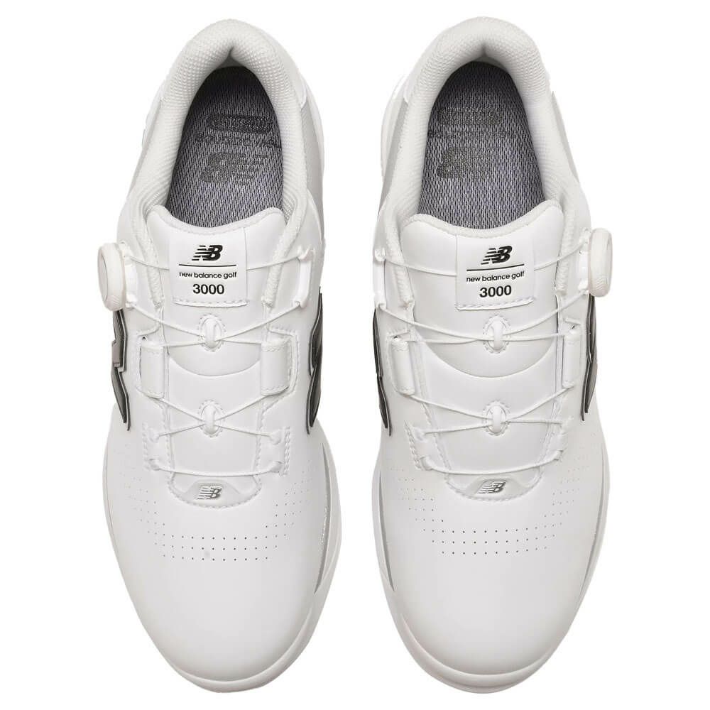 ニューバランスゴルフ　フューエルセル 3000 BOA スパイクレス ゴルフシューズ UGB3000F WHITE/BLACK　2025年モデル WHITE/BLACK 詳細2