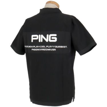 ピン PING　メンズ カノコ編み 半袖 ニット ポロシャツ 621-4172201　2024年モデル 詳細2