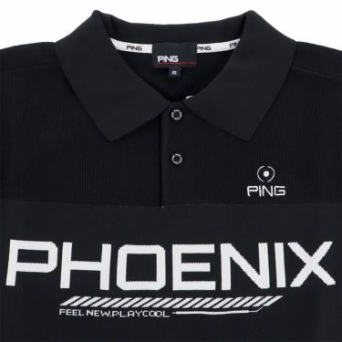 ピン PING　メンズ カノコ編み 半袖 ニット ポロシャツ 621-4172201　2024年モデル 詳細4
