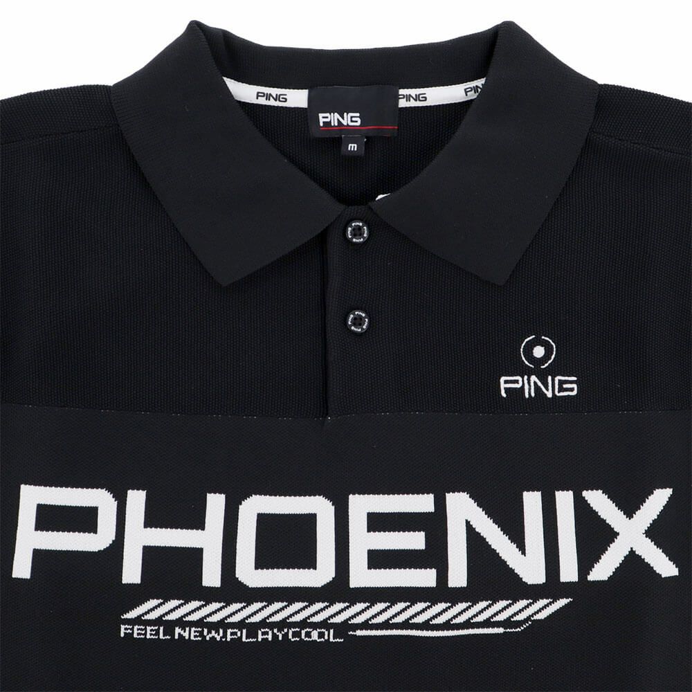 ピン PING　メンズ カノコ編み 半袖 ニット ポロシャツ 621-4172201　2024年モデル 詳細4