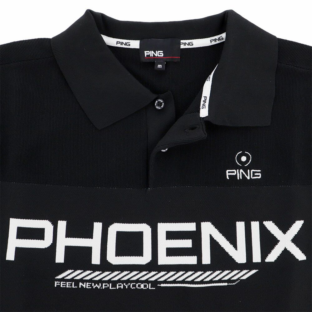 ピン PING　メンズ カノコ編み 半袖 ニット ポロシャツ 621-4172201　2024年モデル 詳細5