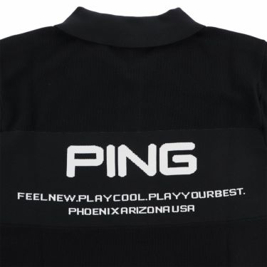 ピン PING　メンズ カノコ編み 半袖 ニット ポロシャツ 621-4172201　2024年モデル 詳細6