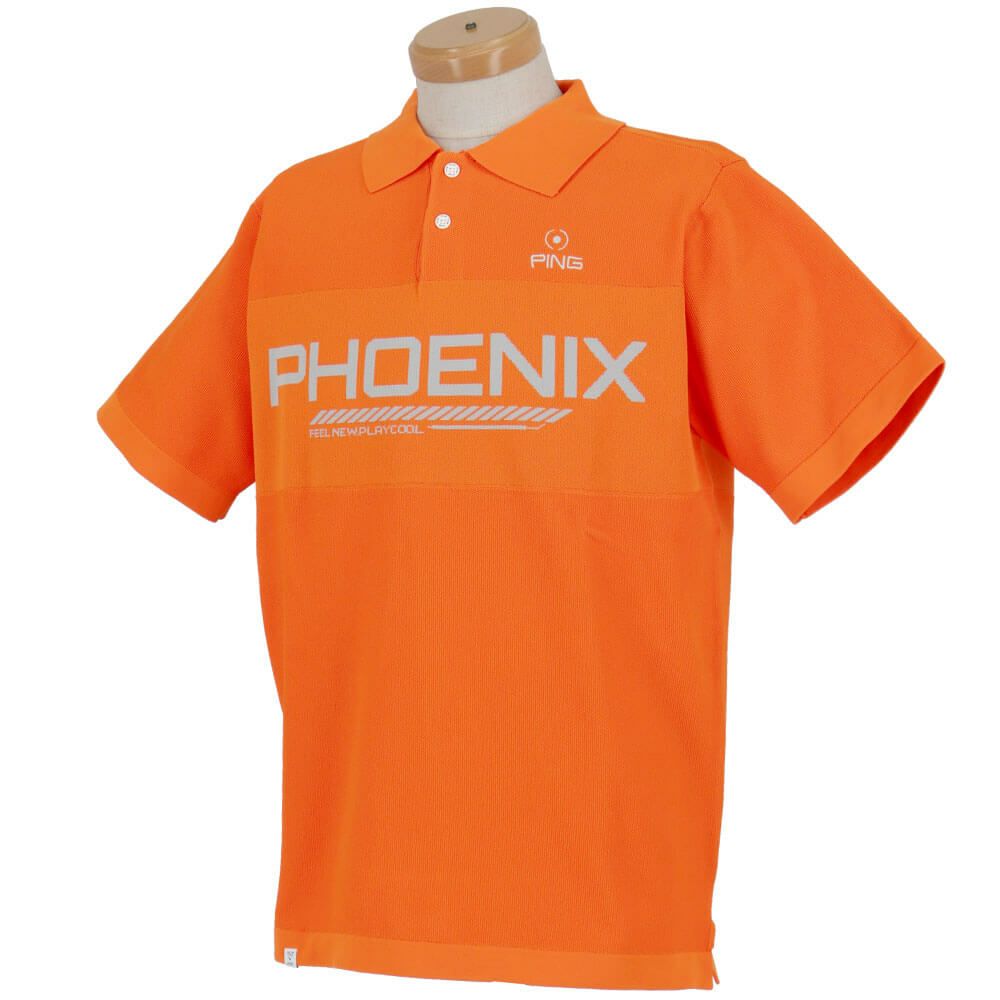 ピン PING　メンズ カノコ編み 半袖 ニット ポロシャツ 621-4172201　2024年モデル 詳細8