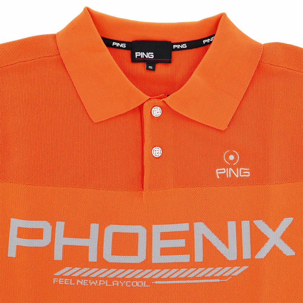 ピン PING　メンズ カノコ編み 半袖 ニット ポロシャツ 621-4172201　2024年モデル 詳細9