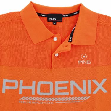 ピン PING　メンズ カノコ編み 半袖 ニット ポロシャツ 621-4172201　2024年モデル 詳細10