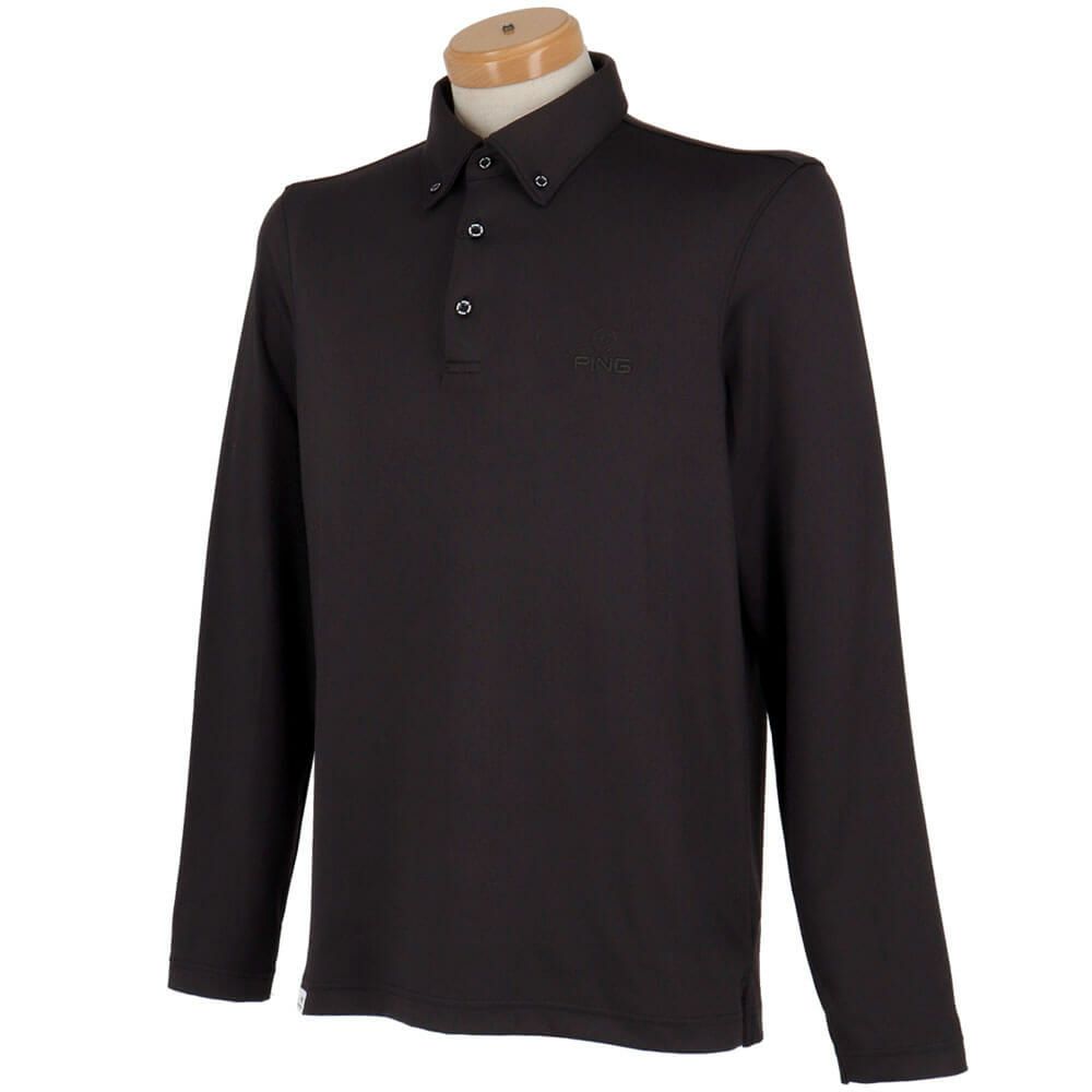 ピン PING　メンズ 微起毛 長袖 ボタンダウン ポロシャツ 621-4261903　2024年モデル 詳細3
