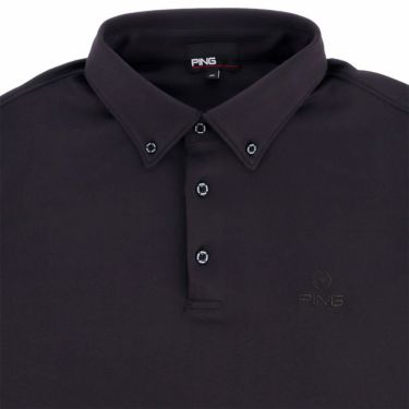 ピン PING　メンズ 微起毛 長袖 ボタンダウン ポロシャツ 621-4261903　2024年モデル 詳細4