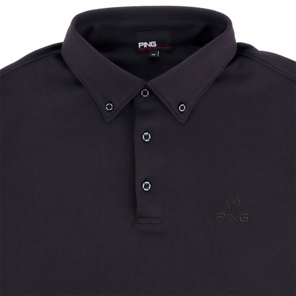 ピン PING　メンズ 微起毛 長袖 ボタンダウン ポロシャツ 621-4261903　2024年モデル 詳細4