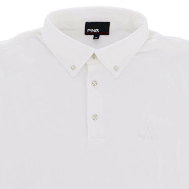 ピン PING　メンズ 微起毛 長袖 ボタンダウン ポロシャツ 621-4261903　2024年モデル 詳細8
