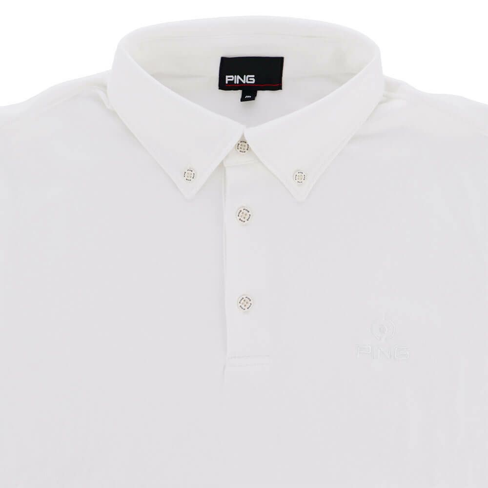 ピン PING　メンズ 微起毛 長袖 ボタンダウン ポロシャツ 621-4261903　2024年モデル 詳細8