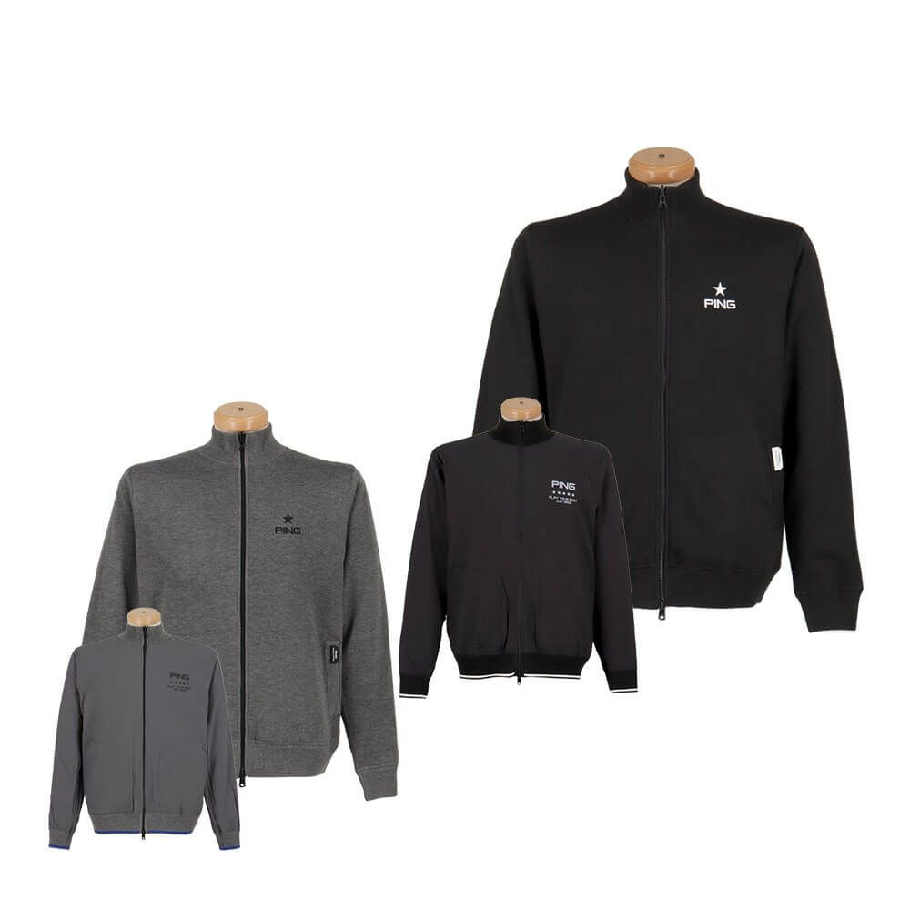 ピン PING　メンズ リバーシブル 長袖 フルジップ ニット 621-4270003　2024年モデル 詳細1