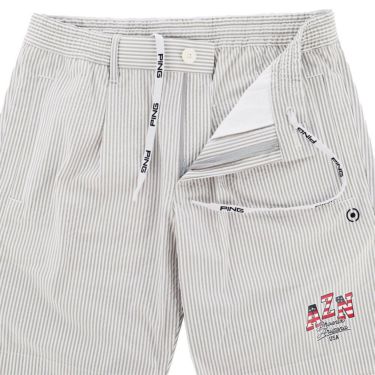 ピン PING　メンズ サッカーストライプ ショートパンツ 621-4132307　2024年モデル 詳細4