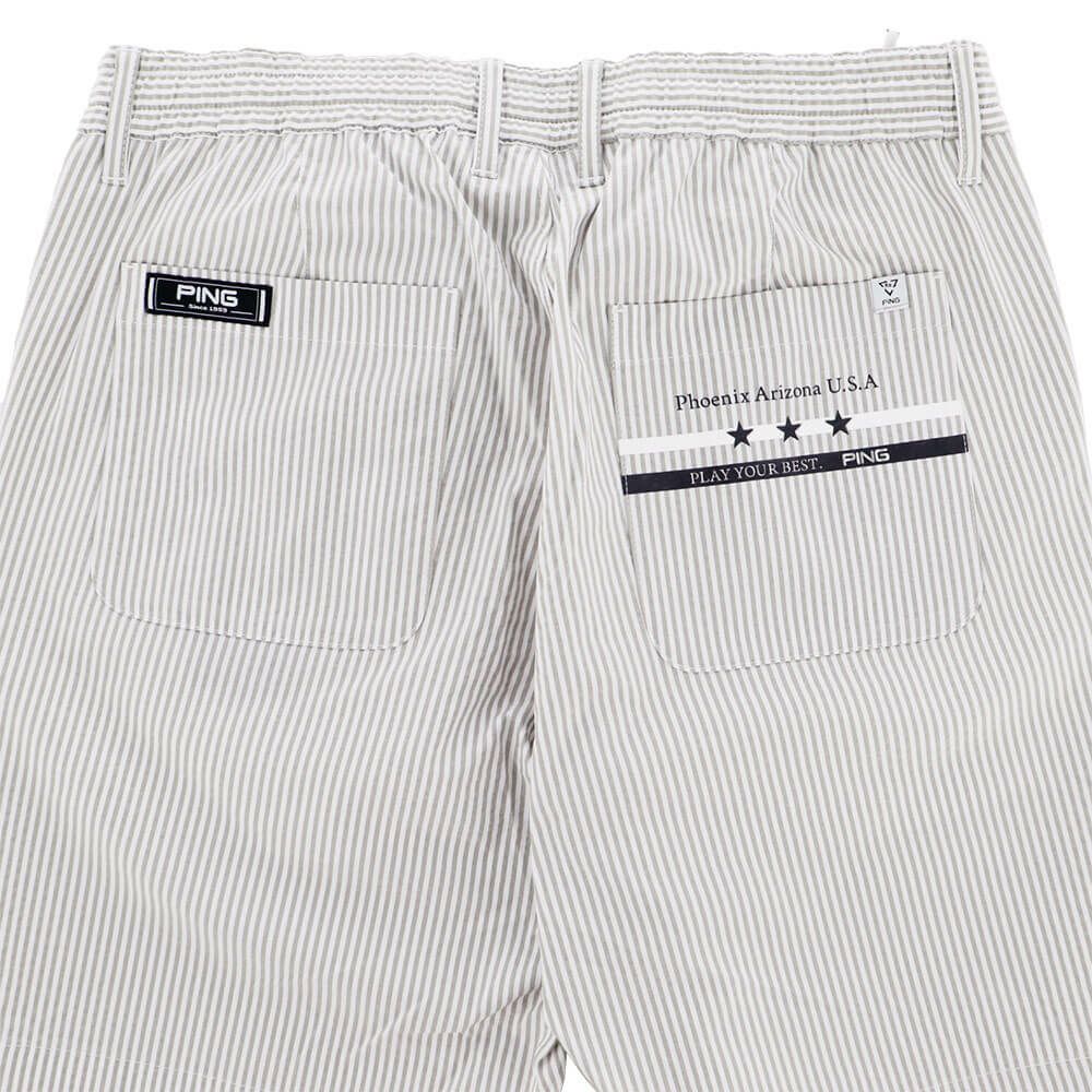 ピン PING　メンズ サッカーストライプ ショートパンツ 621-4132307　2024年モデル 詳細5