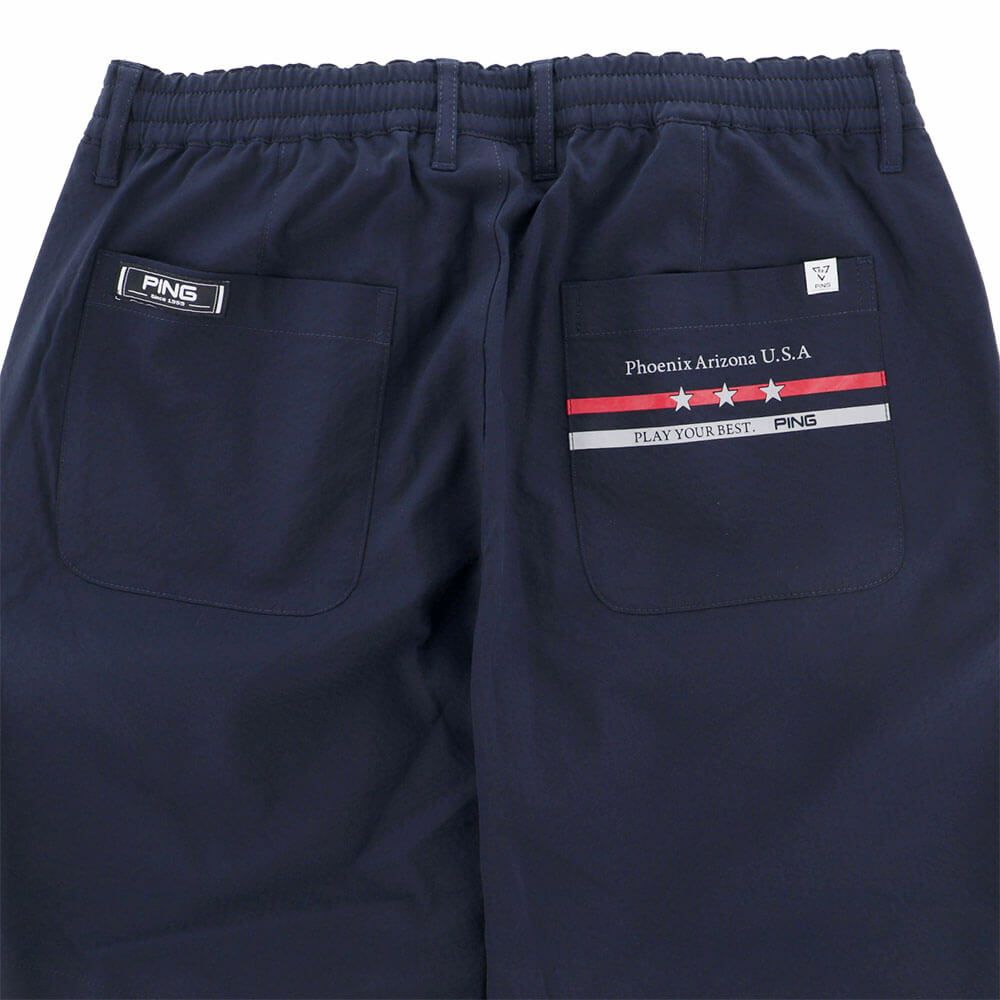ピン PING　メンズ サッカーストライプ ショートパンツ 621-4132307　2024年モデル 詳細9