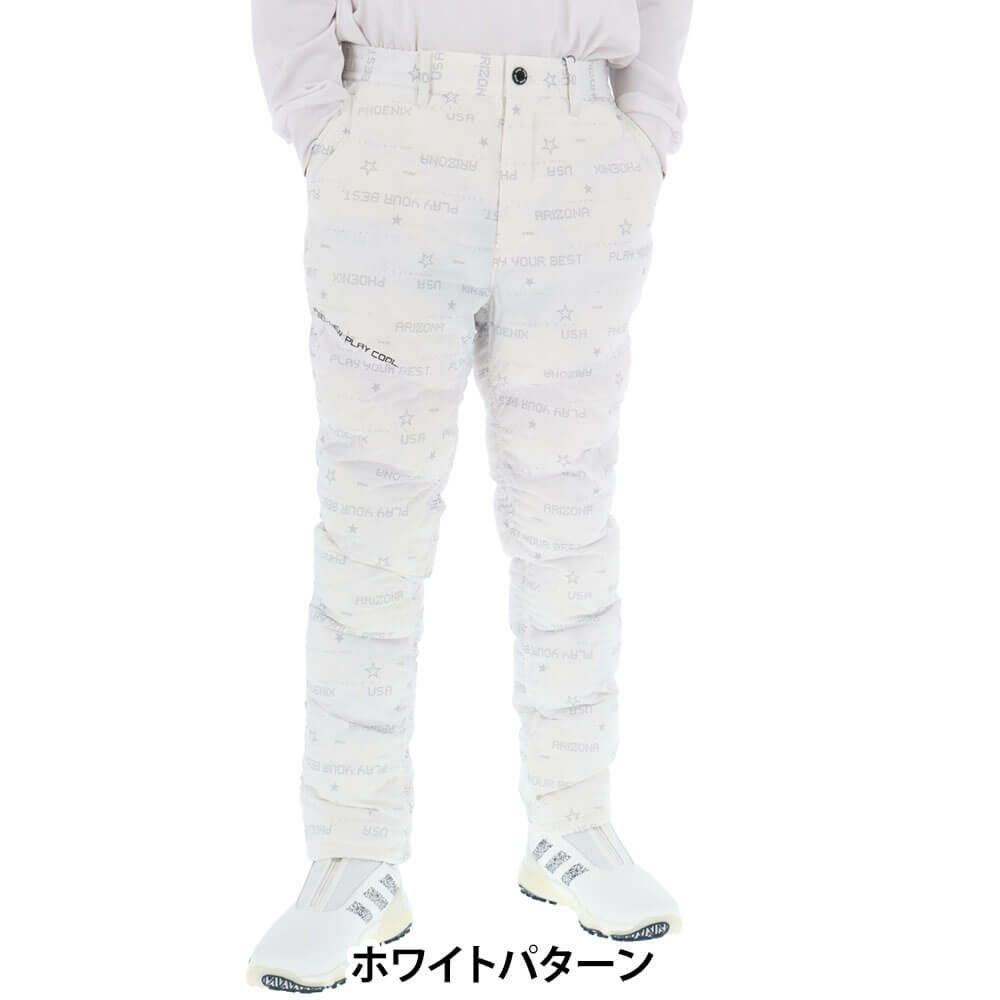 ピン PING　メンズ 中綿 ロングパンツ 621-4231005　2024年モデル ホワイトパターン