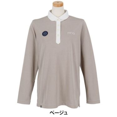 ピン PING　レディース 長袖 ポロシャツ 622-4261900　2024年モデル 詳細1 詳細2