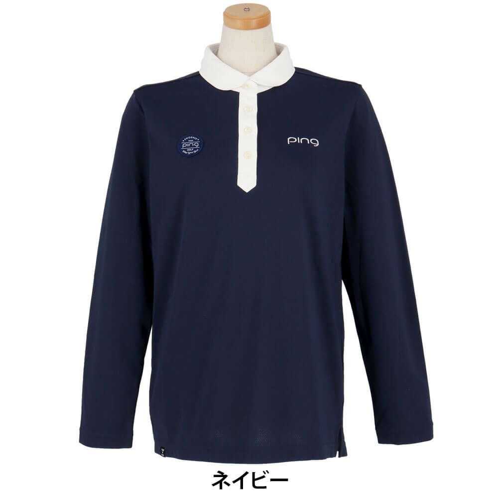 ピン PING　レディース 長袖 ポロシャツ 622-4261900　2024年モデル 詳細1 詳細9