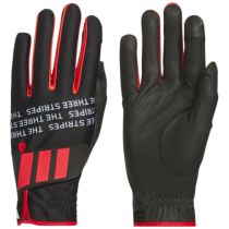 アディダス adidas　PALMWRAP WARM パームラップ ウォーム ペア 両手用 メンズ ゴルフグローブ JUT48 JM6723 ブラック/ルーシッドレッド　2025年モデル