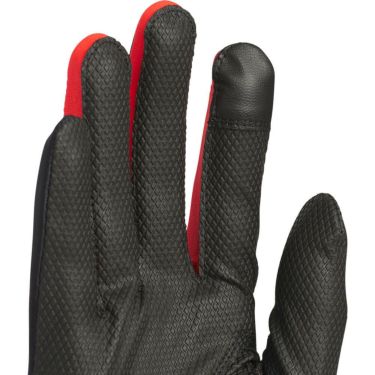 アディダス adidas　PALMWRAP WARM パームラップ ウォーム ペア 両手用 メンズ ゴルフグローブ JUT48 JM6723 ブラック/ルーシッドレッド　2025年モデル ブラック/ルーシッドレッド 詳細3