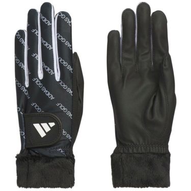 アディダス adidas　W WARM COMFORT ウォーム コンフォート ペア 両手用 レディース ゴルフグローブ JUT47 JM6724 ブラック　2025年モデル ブラック
