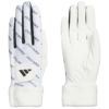 アディダス adidas　W WARM COMFORT ウォーム コンフォート ペア 両手用 レディース ゴルフグローブ JUT47 JM6725 ホワイト　2025年モデル ホワイト