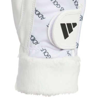 アディダス adidas　W WARM COMFORT ウォーム コンフォート ペア 両手用 レディース ゴルフグローブ JUT47 JM6725 ホワイト　2025年モデル ホワイト 詳細2