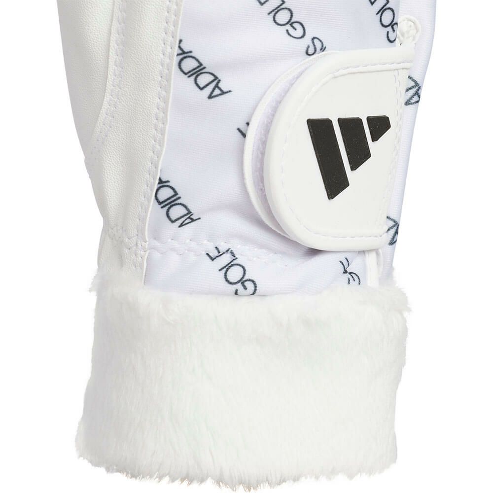 アディダス adidas　W WARM COMFORT ウォーム コンフォート ペア 両手用 レディース ゴルフグローブ JUT47 JM6725 ホワイト　2025年モデル ホワイト 詳細2