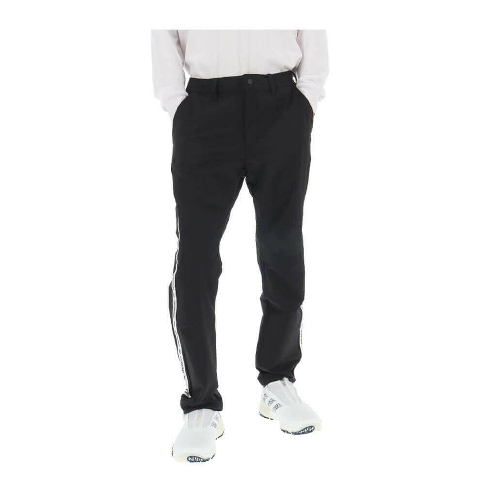 ジャックバニー Jack Bunny!!　メンズ ロゴテープ ツイル ロングパンツ 262-5231805　2025年モデル ブラック