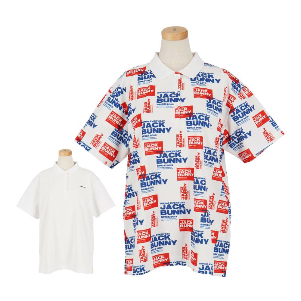 ジャックバニー Jack Bunny!!　レディース ロゴデザイン 半袖 ポロシャツ 263-5260726　2025年モデル 詳細1