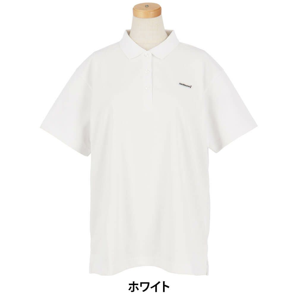 ジャックバニー Jack Bunny!!　レディース ロゴデザイン 半袖 ポロシャツ 263-5260726　2025年モデル 詳細1 詳細2