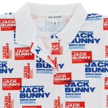 ジャックバニー Jack Bunny!!　レディース ロゴデザイン 半袖 ポロシャツ 263-5260726　2025年モデル 詳細1 詳細10