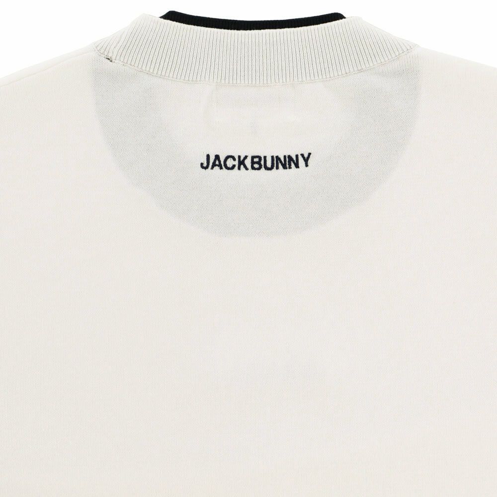 ジャックバニー Jack Bunny!!　レディース 生地切替 ロゴ刺繍 長袖 クルーネック ニット セーター 263-5270836　2025年モデル 詳細1 詳細6