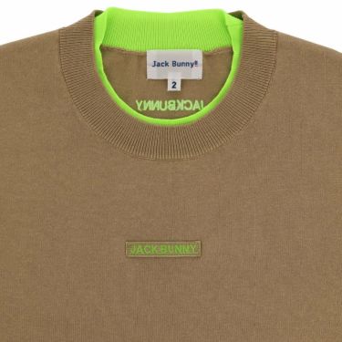 ジャックバニー Jack Bunny!!　レディース 生地切替 ロゴ刺繍 長袖 クルーネック ニット セーター 263-5270836　2025年モデル 詳細1 詳細11