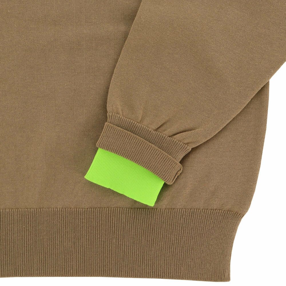 ジャックバニー Jack Bunny!!　レディース 生地切替 ロゴ刺繍 長袖 クルーネック ニット セーター 263-5270836　2025年モデル 詳細1 詳細13