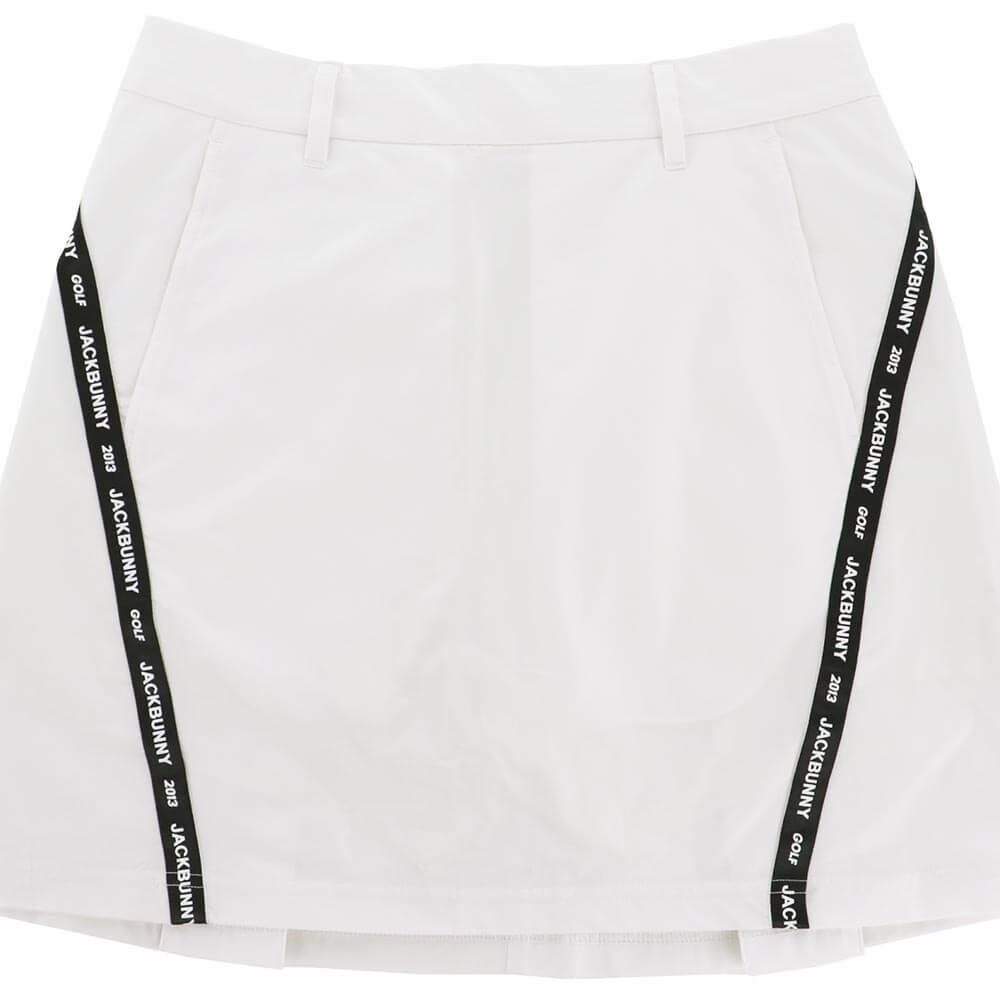 ジャックバニー Jack Bunny!!　レディース 配色テープ ツイル インナーパンツ一体型 スカート 263-5234808　2025年モデル ホワイト 詳細4