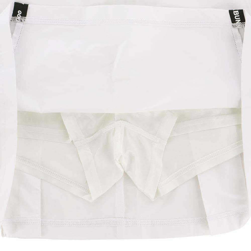 ジャックバニー Jack Bunny!!　レディース 配色テープ ツイル インナーパンツ一体型 スカート 263-5234808　2025年モデル ホワイト 詳細8