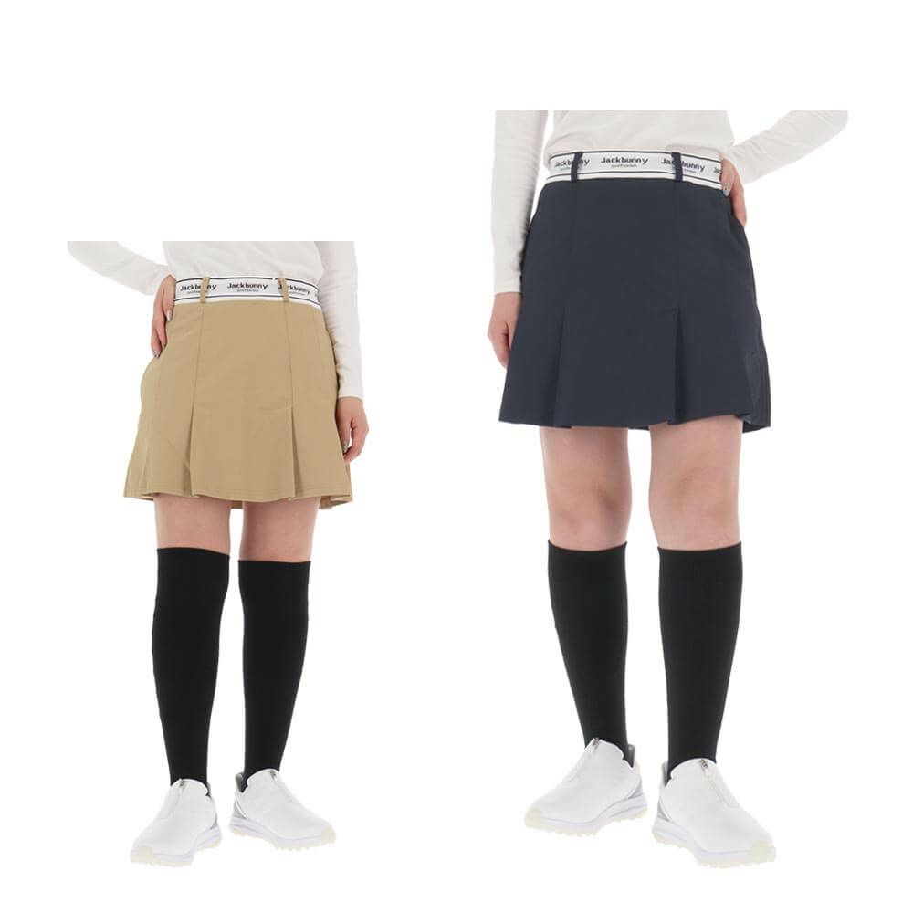 ジャックバニー Jack Bunny!!　レディース 2WAYストレッチ ツイル インナーパンツ一体型 プリーツ スカート 263-5234814　2025年モデル