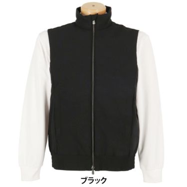 セントアンドリュース St ANDREWS　メンズ ロゴバック エンボス 中綿 フルジップ ベスト 042-4258151　2024年モデル ブラック