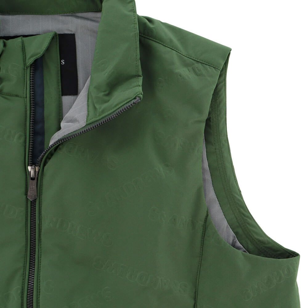 セントアンドリュース St ANDREWS　メンズ ロゴバック エンボス 中綿 フルジップ ベスト 042-4258151　2024年モデル 詳細7