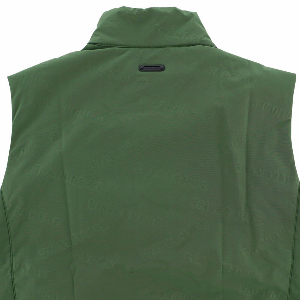 セントアンドリュース St ANDREWS　メンズ ロゴバック エンボス 中綿 フルジップ ベスト 042-4258151　2024年モデル 詳細8