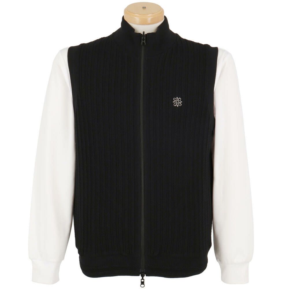 セントアンドリュース St ANDREWS　メンズ ケーブル リバーシブル ニット ベスト 042-4273801　2024年モデル 詳細2